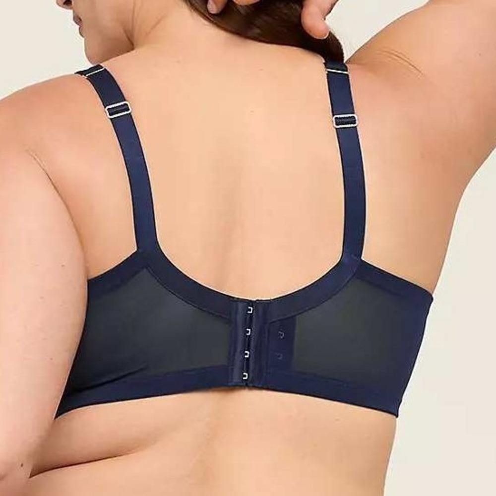 Cacique Unlined Balconette Womens 40K Blue Lace Romantic Feminine Flirty Chic - Picture 7 of 14